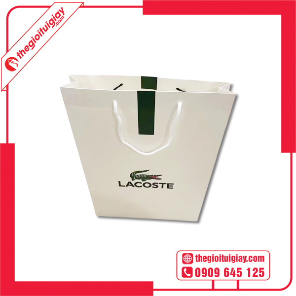 Mẫu túi giấy Lacoste đơn giản
