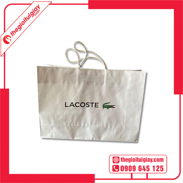 Mẫu túi giấy Lacoste giấy ford