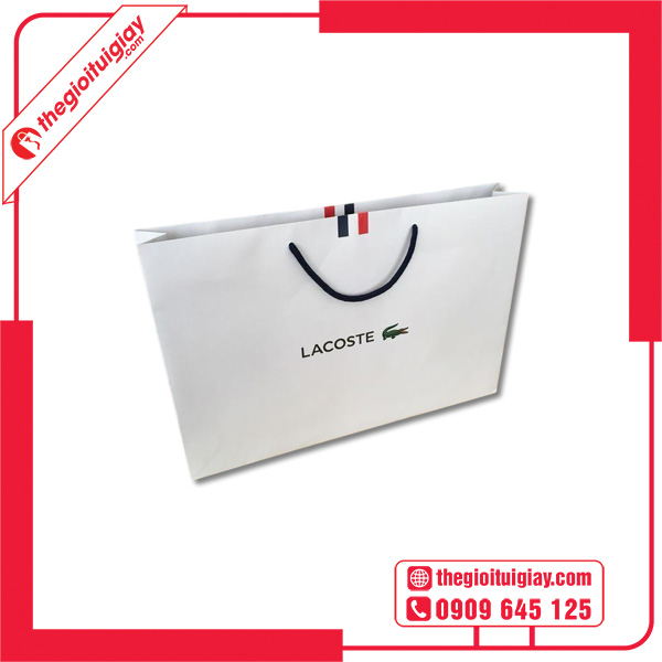 Mẫu túi giấy Lacoste độc quyền