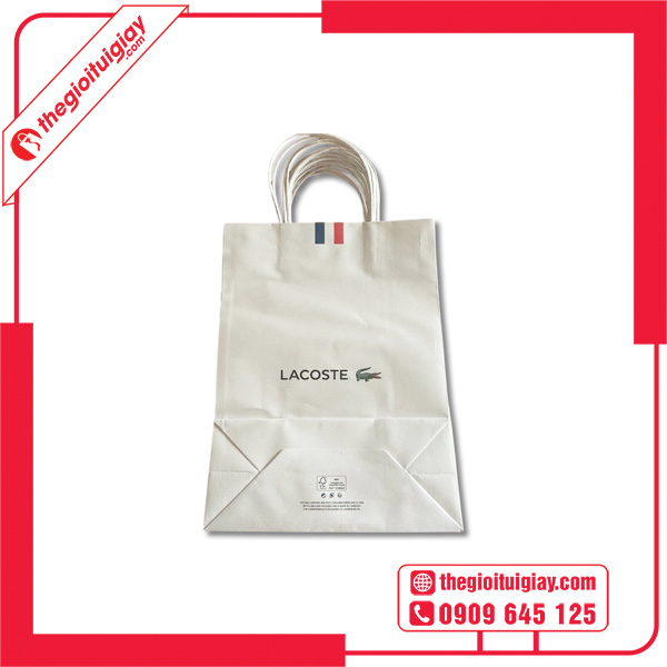 Mẫu túi giấy Lacoste số lượng lớn