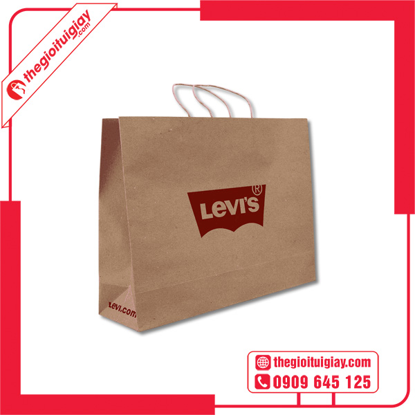 Mẫu túi giấy Levis giấy Kraft