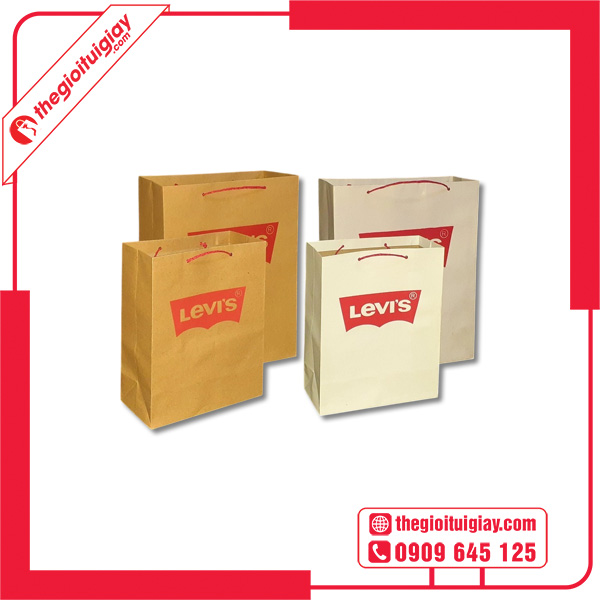 Mẫu túi giấy Levis số lượng lớn