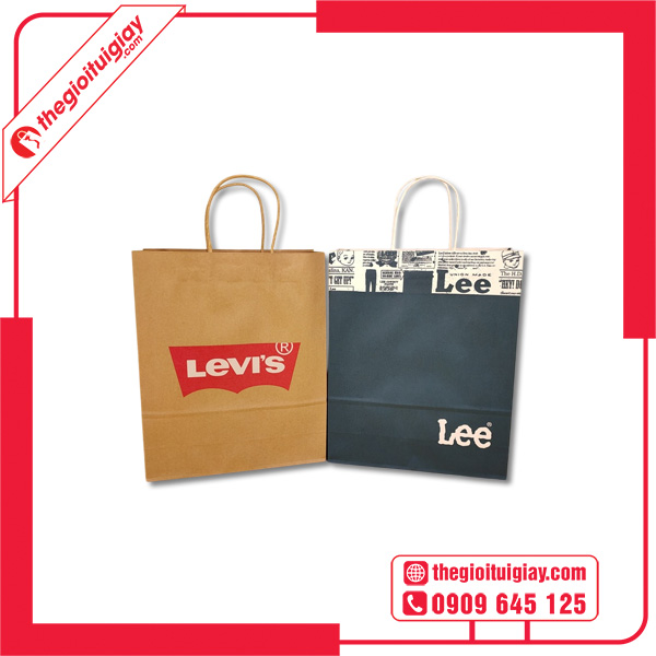 Mẫu túi giấy Levis Lee