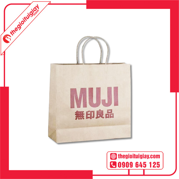 Mẫu túi giấy Muji thu hút
