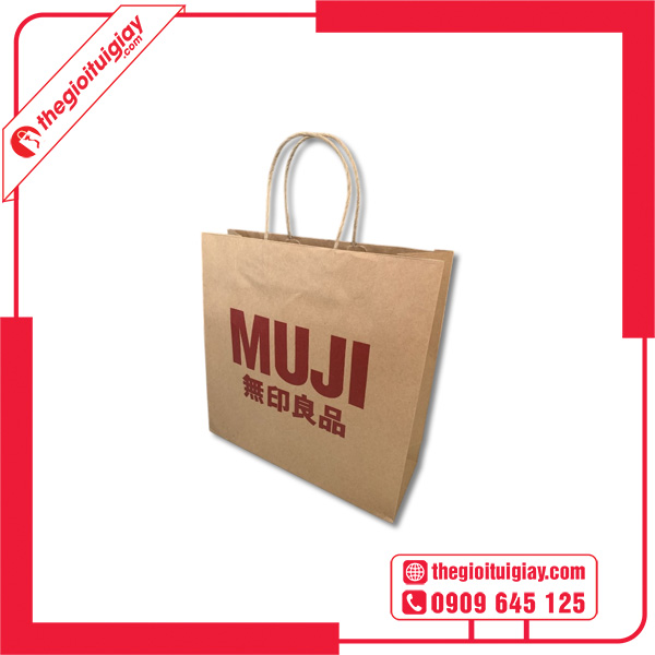 Mẫu túi giấy Muji giá rẻ