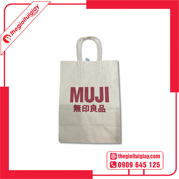 Mẫu túi giấy Muji số lượng lớn