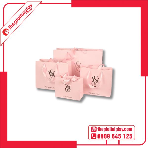 Mẫu túi giấy Victoria Secret đựng mỹ phẩm