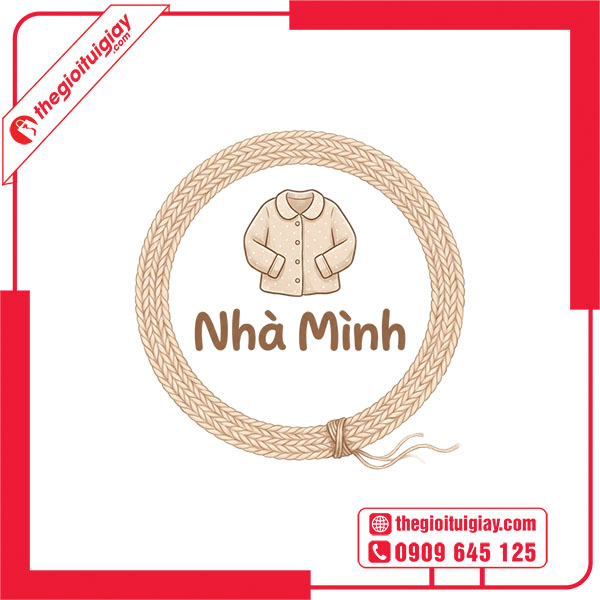 Mẫu logo shop quần &aacute;o homewear NH&Agrave; M&Igrave;NH