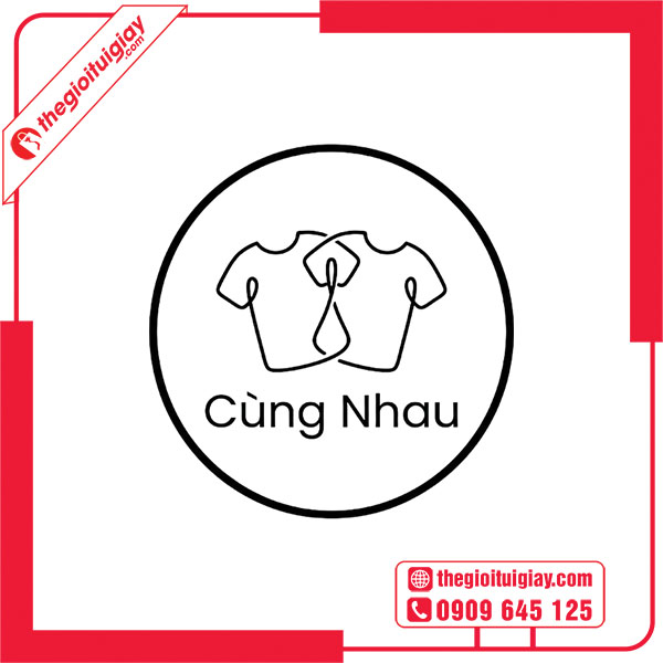 Mẫu logo shop quần &aacute;o đ&ocirc;i C&Ugrave;NG NHAU