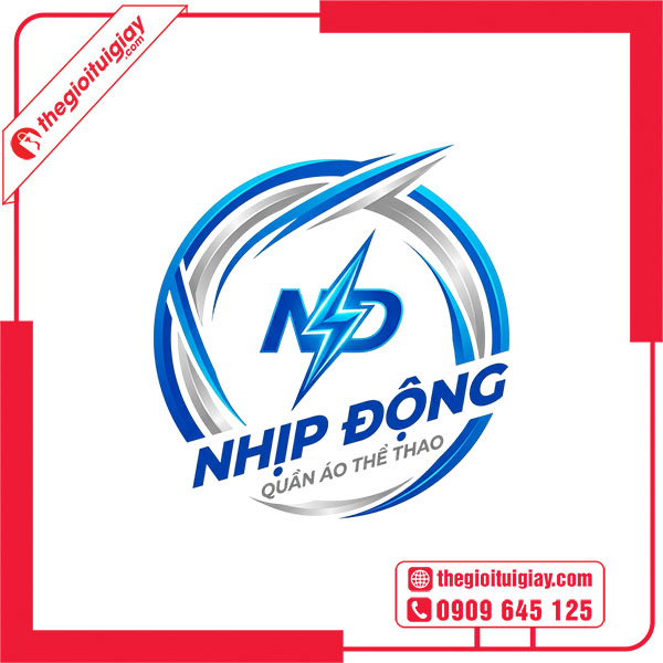 Mẫu logo shop quần &aacute;o thể thao NHỊP ĐỘNG