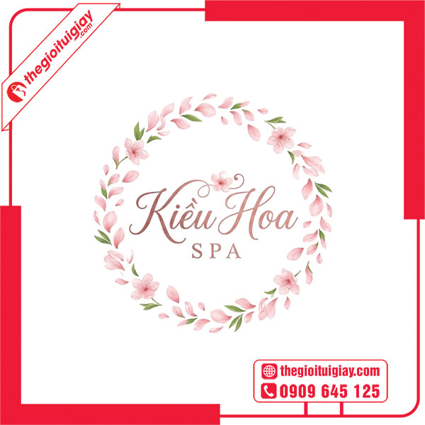 Mẫu logo spa KIỀU HOA