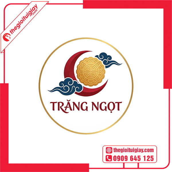 Mẫu logo tiệm b&aacute;nh TRĂNG NGỌT
