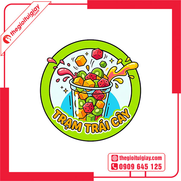 Mẫu logo TRẠM TRÁI CÂY