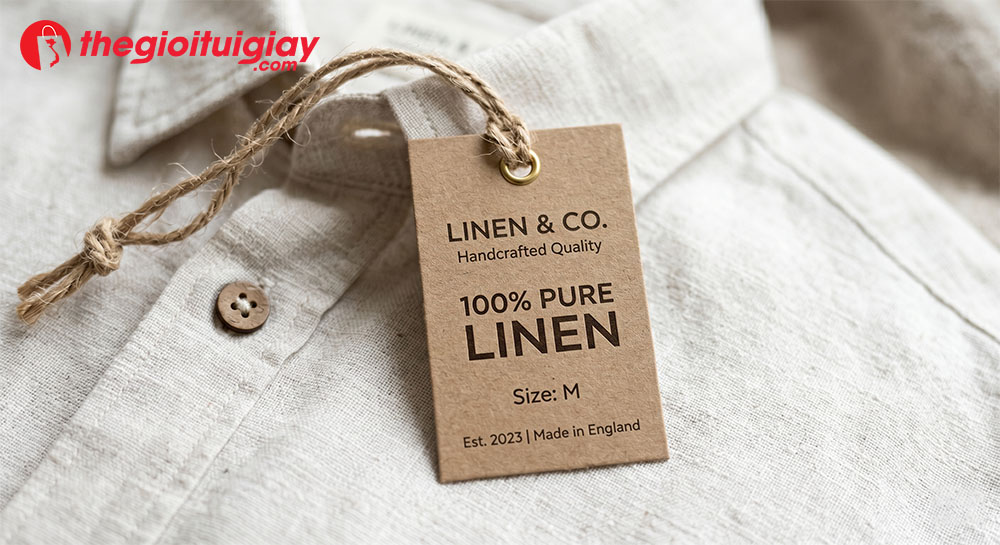 Thẻ treo giấy kraft mang phong c&aacute;ch vintage d&agrave;nh cho thương hiệu thời trang