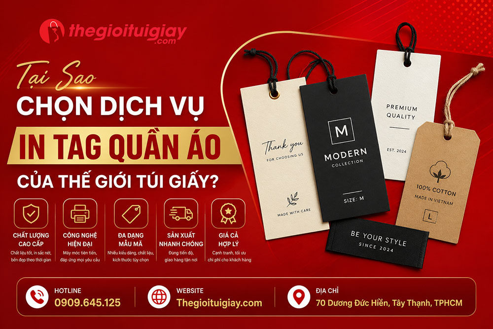 Tại Sao Chọn Dịch Vụ In Tag Quần &Aacute;o Của Thế Giới T&uacute;i Giấy?