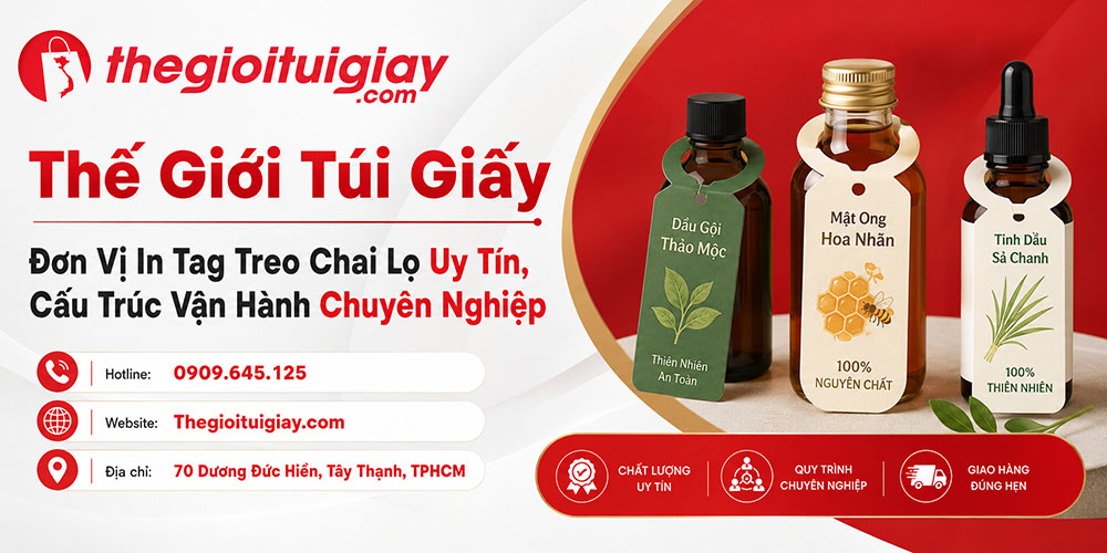 Thế Giới T&uacute;i Giấy - Đơn Vị In Tag Treo Chai Lọ Uy T&iacute;n, Cấu Tr&uacute;c Vận H&agrave;nh Chuy&ecirc;n Nghiệp