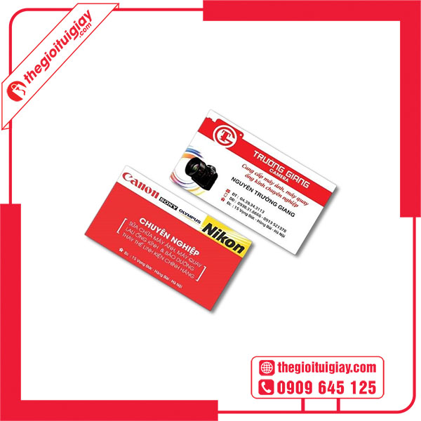 Mẫu card visit camera TRƯỜNG GIANG