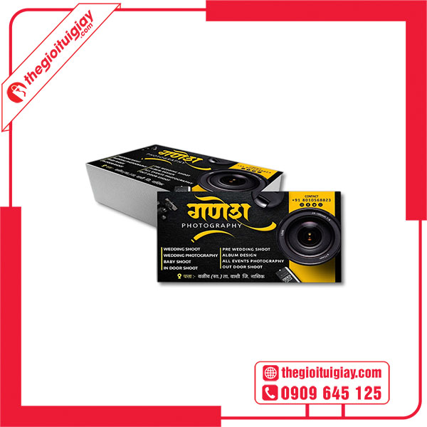 Mẫu card visit camera ấn tượng