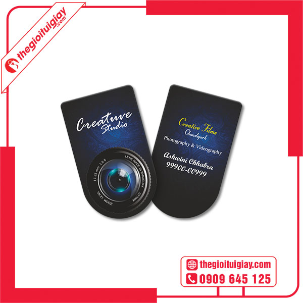 Mẫu card visit camera thiết kế độc đáo