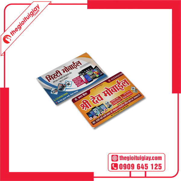 Mẫu card visit cửa hàng điện thoại thu hút