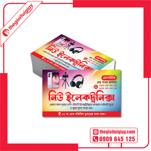 Mẫu card visit cửa hàng điện thoại ấn tượng