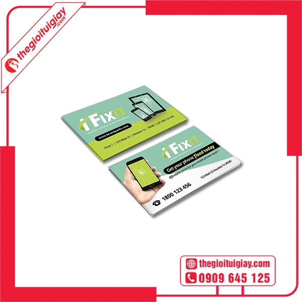 Mẫu card visit cửa hàng điện thoại iFIXIT