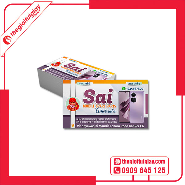 Mẫu card visit cửa hàng điện thoại Sai