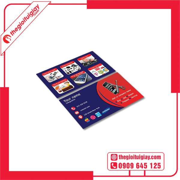 Mẫu card visit cửa hàng điện thoại độc đáo