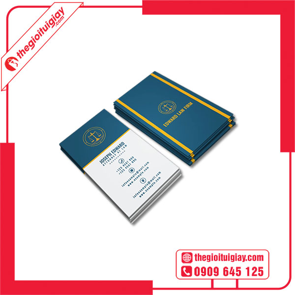 Mẫu card visit luật sư JOSEPH EDWARD