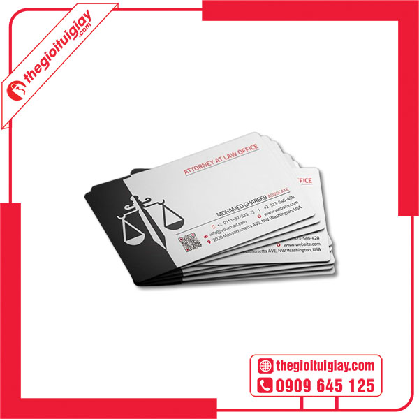 Mẫu card visit luật sư sáng tạo
