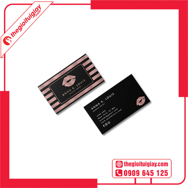 Mẫu card visit make up ANNNA K.LOUIS