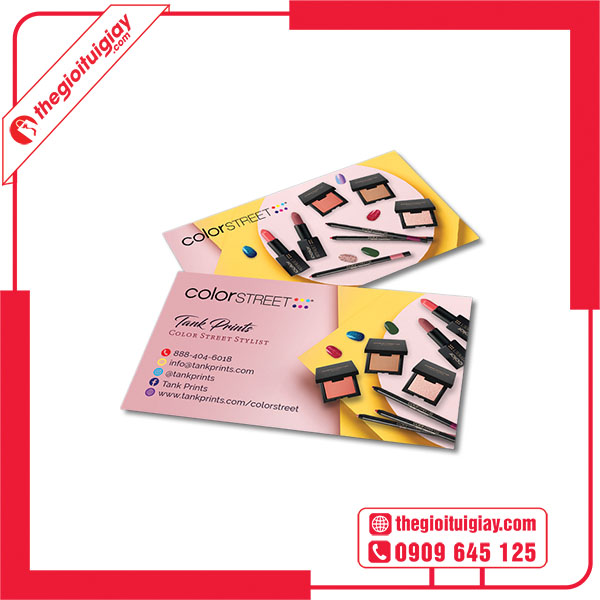 Mẫu card visit mỹ phẩm thu hút
