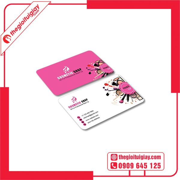 Mẫu card visit mỹ phẩm chuyên nghiệp