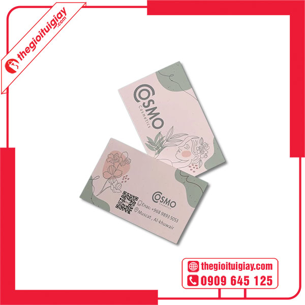 Mẫu card visit mỹ phẩm COSMO