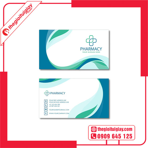 Mẫu card visit nhà thuốc cao cấp