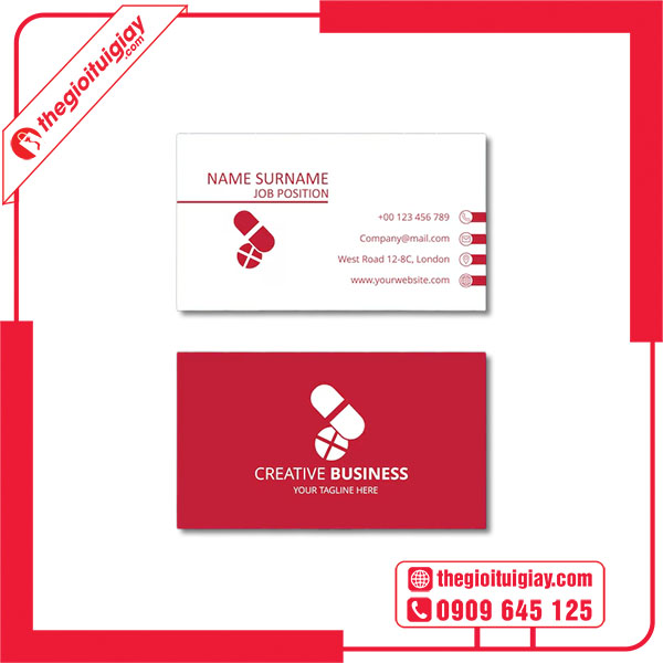 Mẫu card visit nhà thuốc độc đáo
