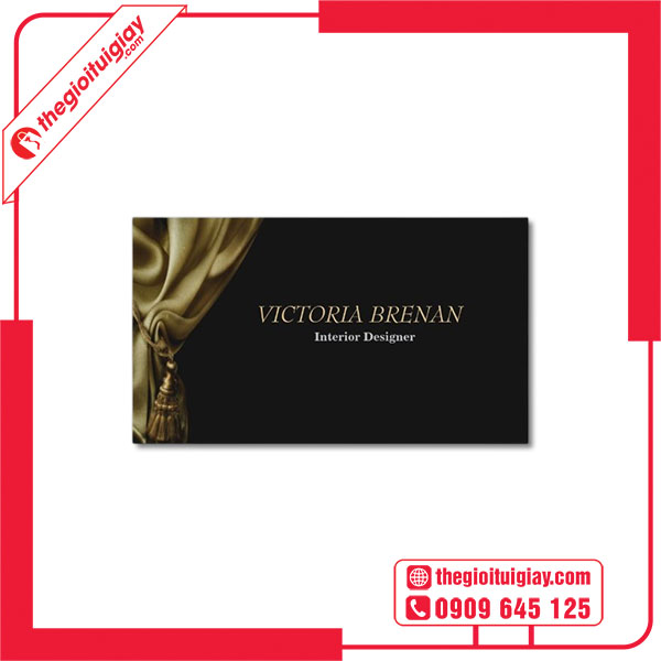 Mẫu card visit rèm cửa VICTORIA BRENAN