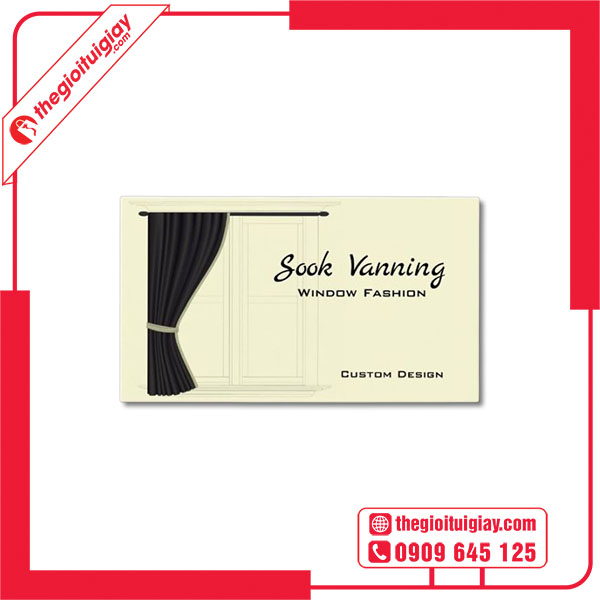 Mẫu card visit rèm cửa SOOK VANNING