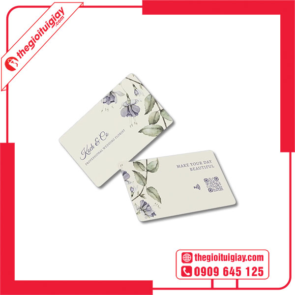 Mẫu card visit shop hoa KOCH & CO