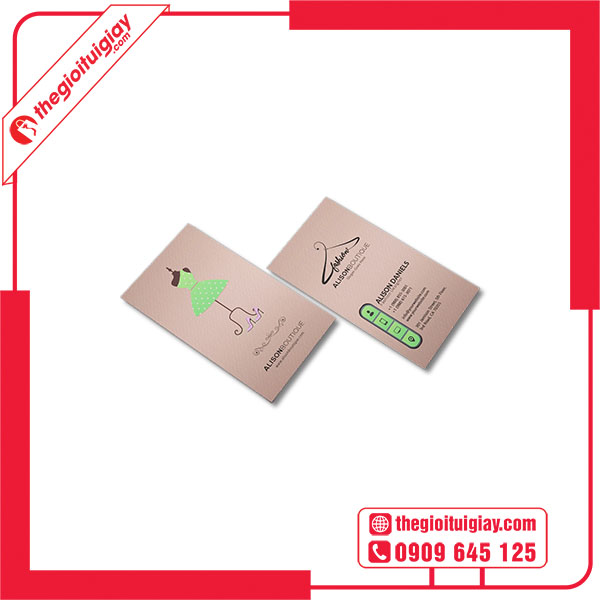 Mẫu card visit shop quần áo sáng tạo