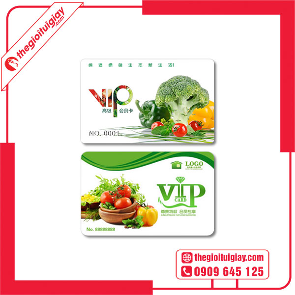 Mẫu card visit trái cây cao cấp