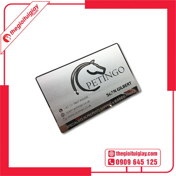 Mẫu card visit VIP bằng kim loại