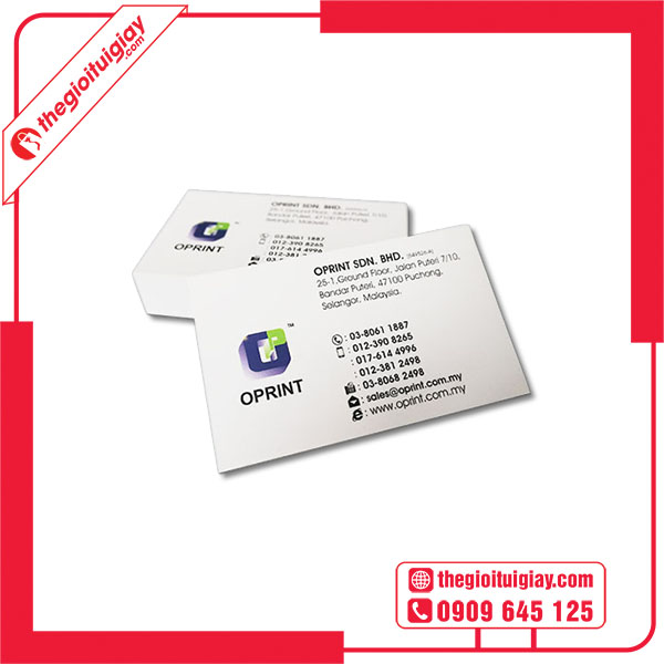 Mẫu name card giấy mỹ thuật OPRINT
