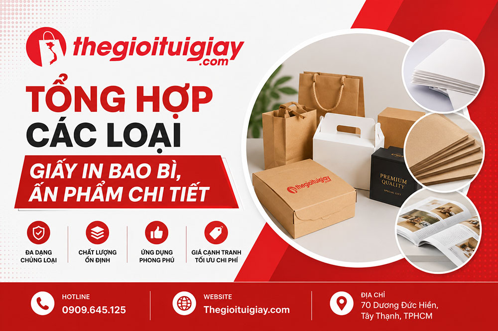 Tổng Hợp Các Loại Giấy In Bao Bì, Ấn Phẩm Chi Tiết