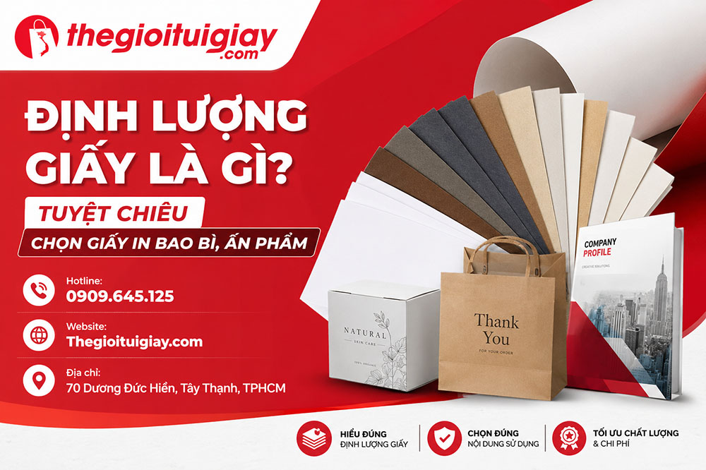Định Lượng Giấy Là Gì? Tuyệt Chiêu Chọn Giấy In Bao Bì, Ấn Phẩm