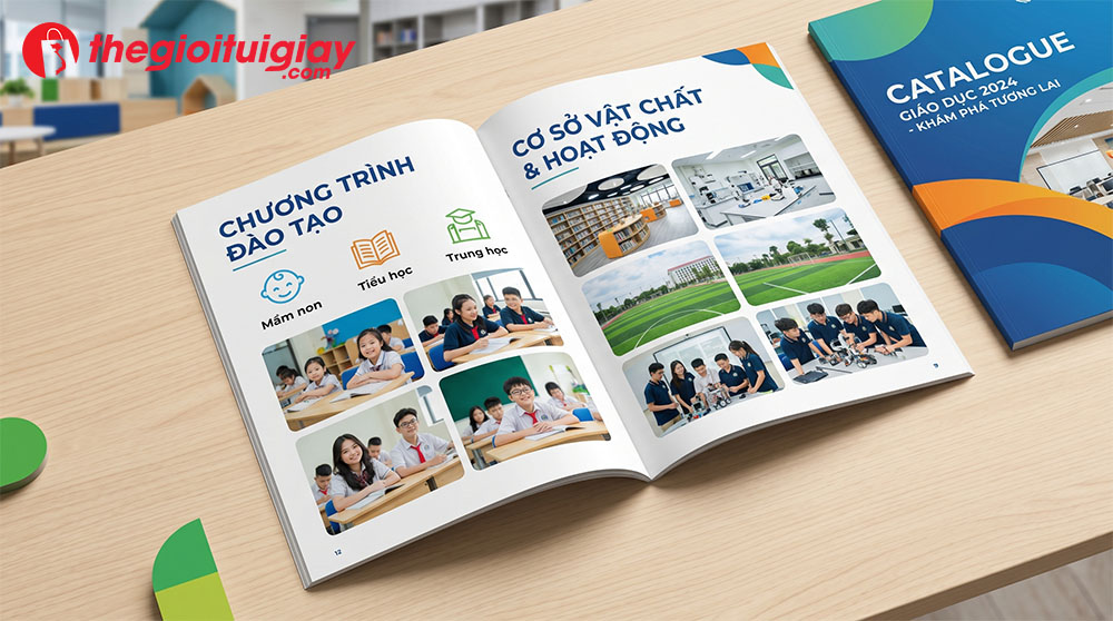 Mẫu catalogue trường học thiết kế chuy&ecirc;n nghiệp hỗ trợ tăng tỷ lệ chốt sale