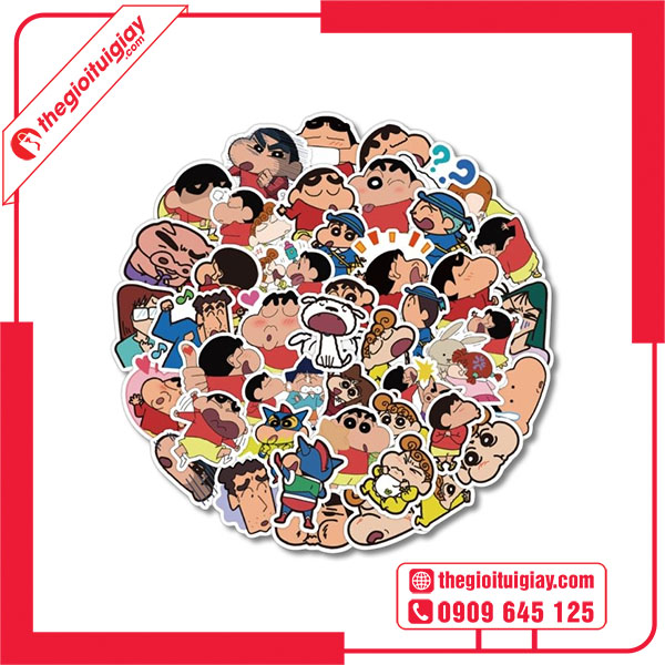 Sticker Shin Cậu Bé Bút Chì