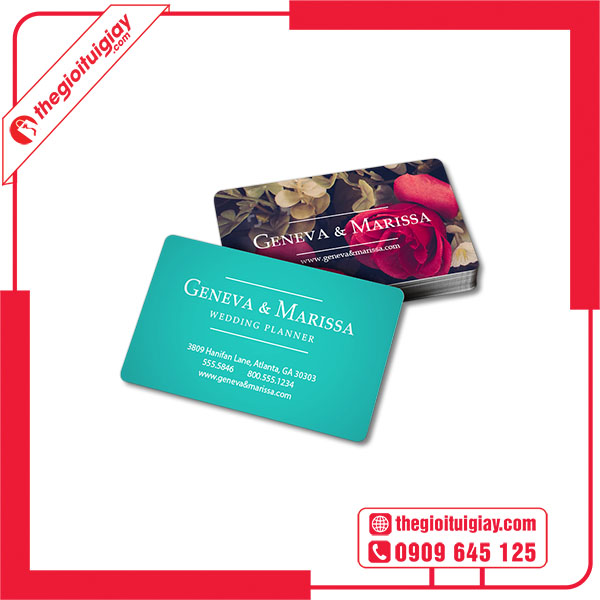 Mẫu card visit bo góc GENEVA & MARISSA