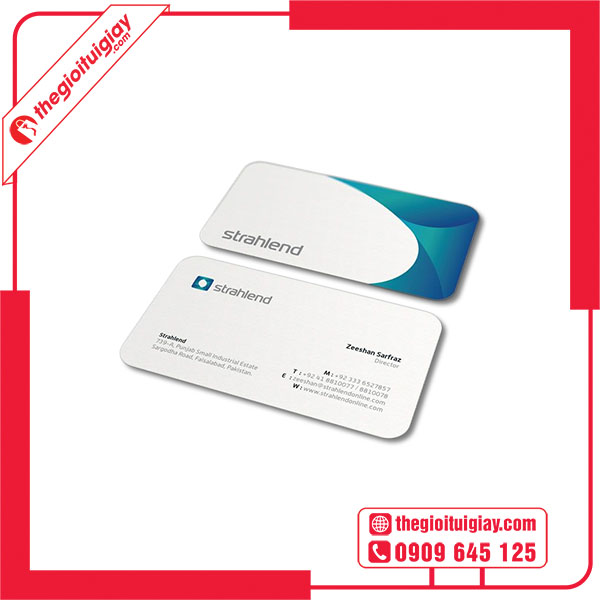 Mẫu card visit bo góc Strahlend