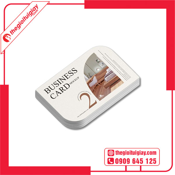 Mẫu card visit bo 2 góc ấn tượng